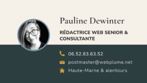 webplume carte de visite rédaction web et communication édito